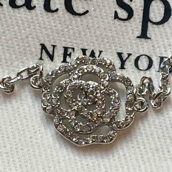 Gorgeous NWOT kate spade Pave Rose Bracelet! - Picture 7 of 7